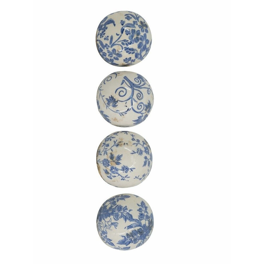 Набор керамических шаров с синей росписью Oriental Blue & White Ornament Vases