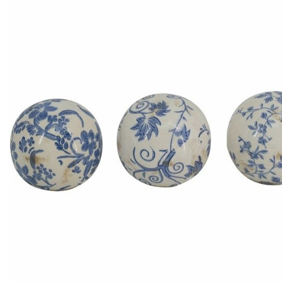 Набор керамических шаров с синей росписью Oriental Blue & White Ornament Vases