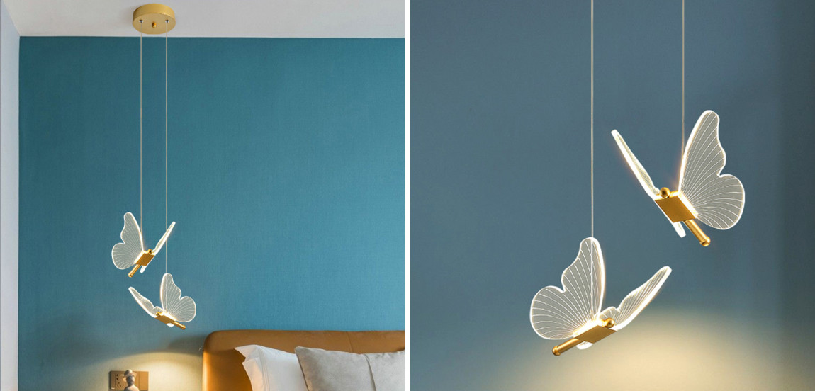 Butterfly Double Pendant Lamp D