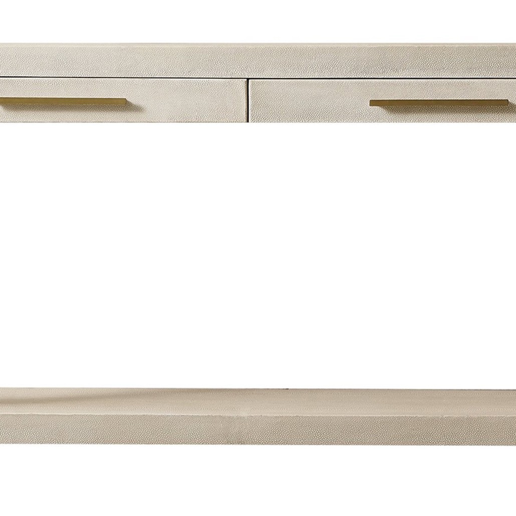 Charles Stingray Texture Console Ivory Консоль скат