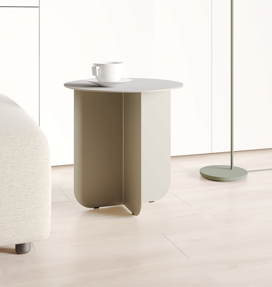 Cross журнальный столик чёрный из металла и кожи