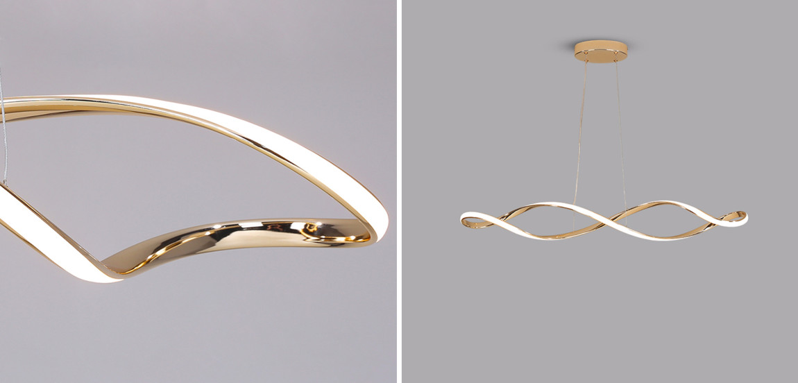 Cветильников в виде замкнутой спирали ELISEUS Золото