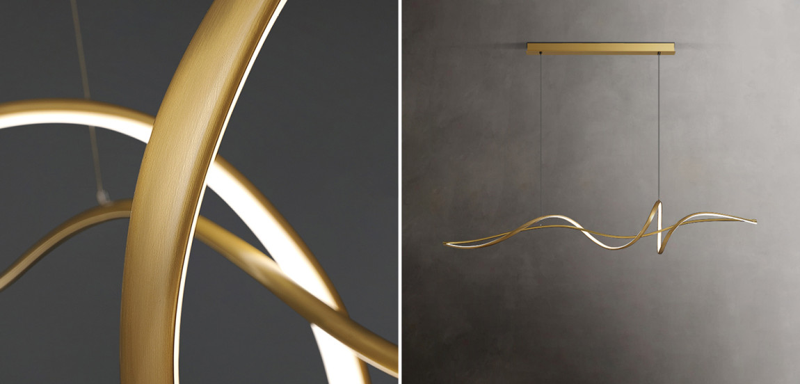 Cветодиодный светильник с замкнутым спиралевидным корпусом ESKILD LONG