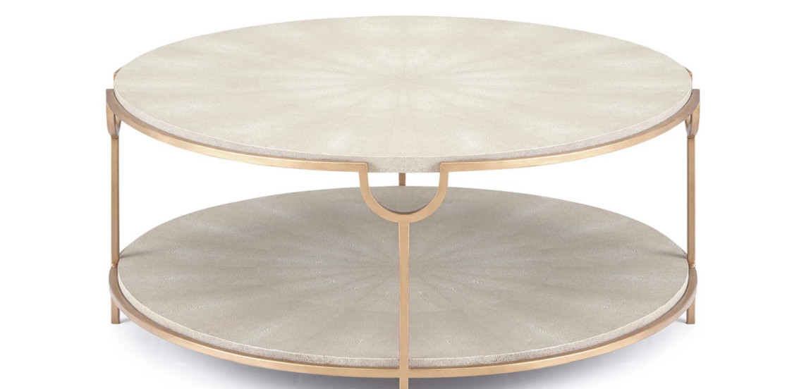 Gaston Stingray Texture Coffee Table Стол Серый скат