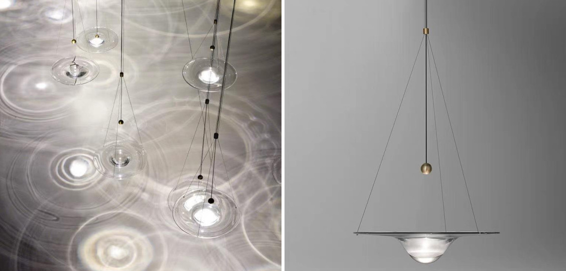 Hesitation Lamp Стеклянный подвесной светильник, имитирующий каплю воды