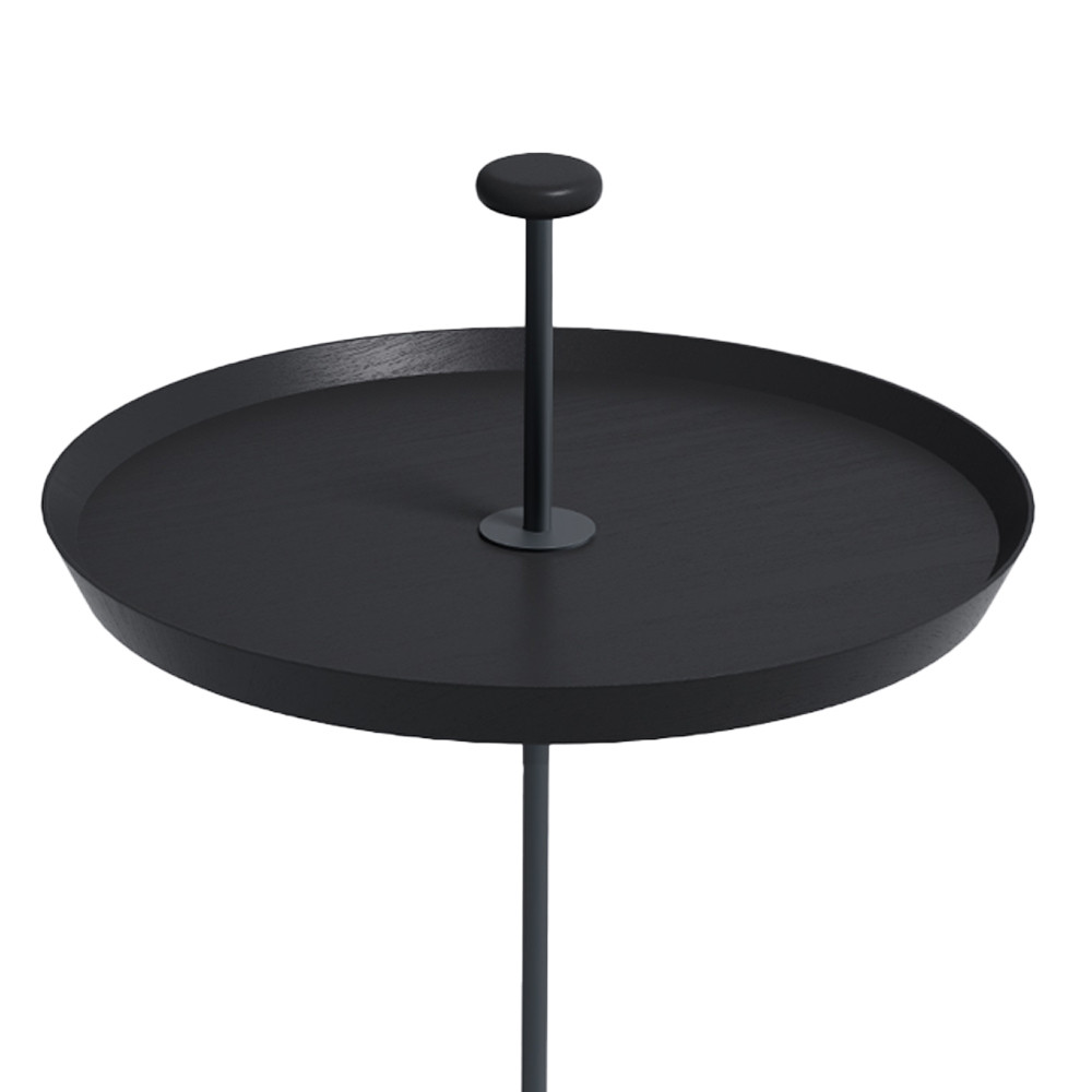 Pin журнальный столик чёрный из натурального дуба и бетона