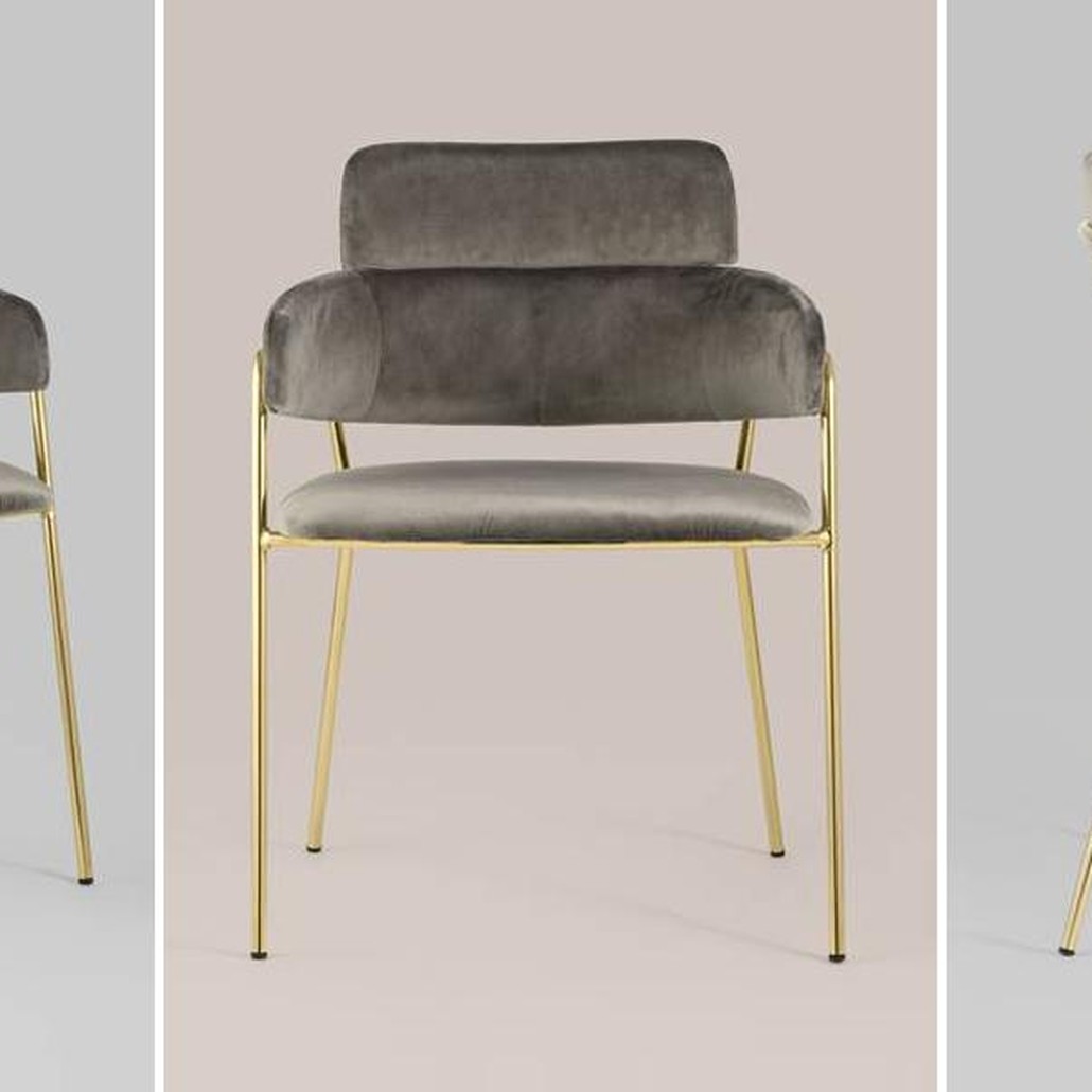 Polina chair Коричневый велюр