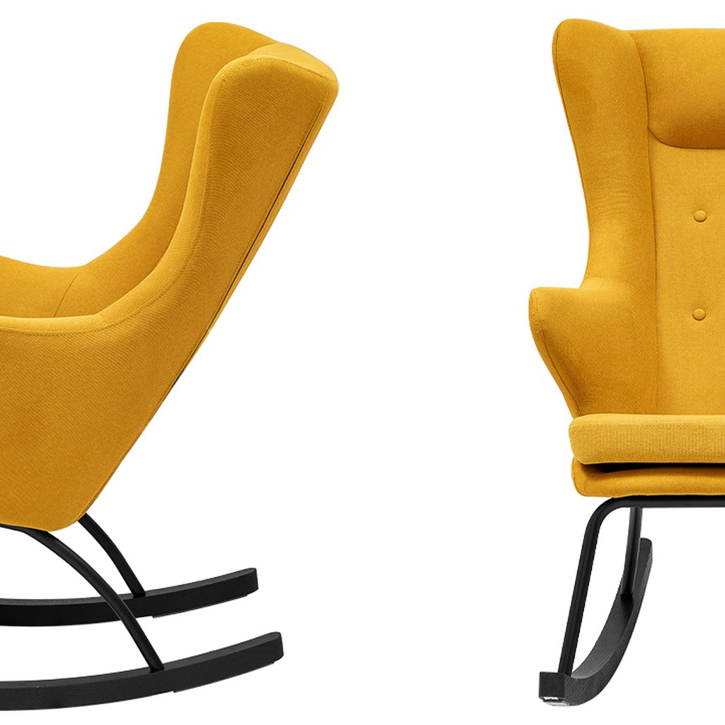 Rocking chair DORIA YELLOW Кресло-Качалка Желтое