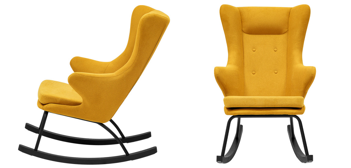 Rocking chair DORIA YELLOW Кресло-Качалка Желтое