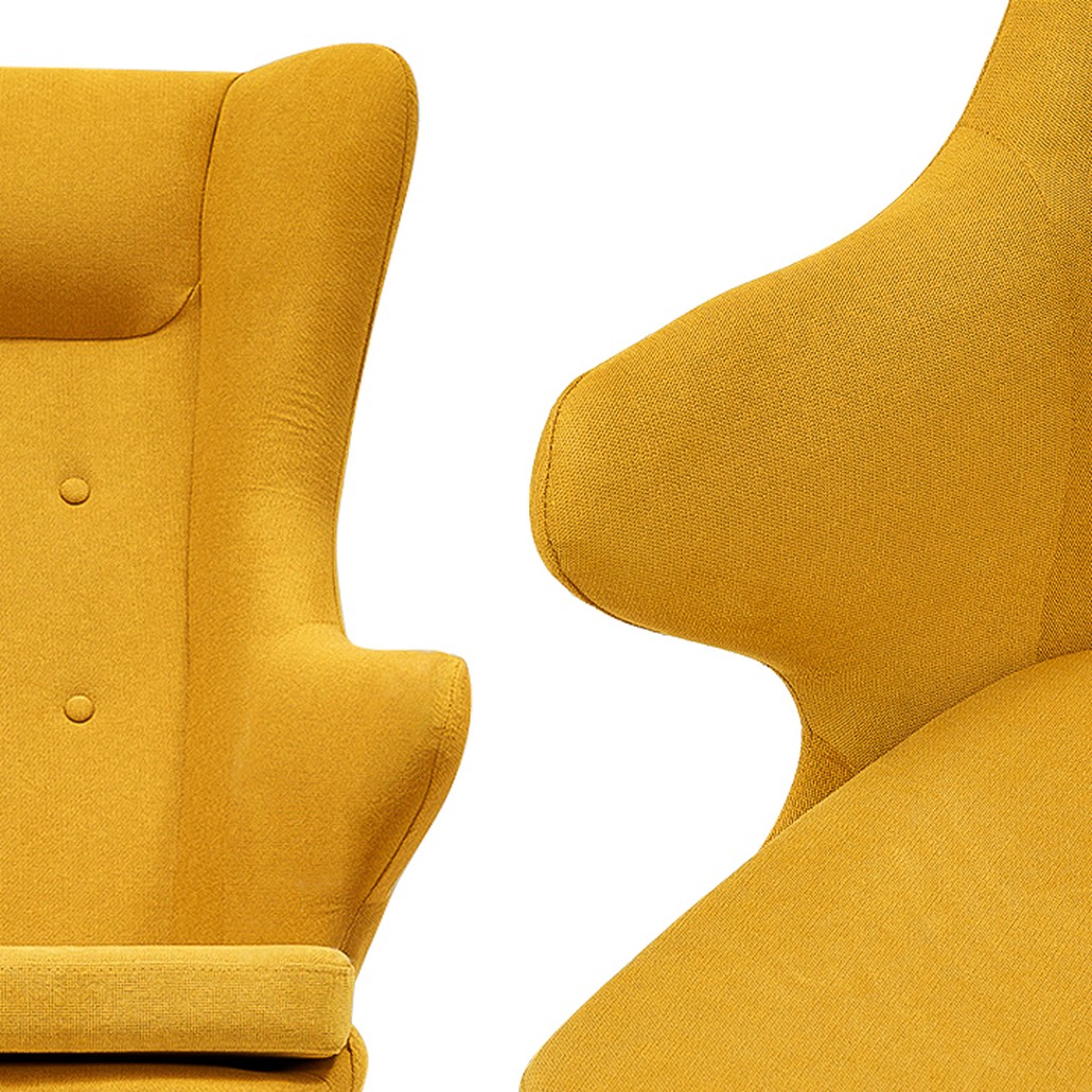 Rocking chair DORIA YELLOW Кресло-Качалка Желтое