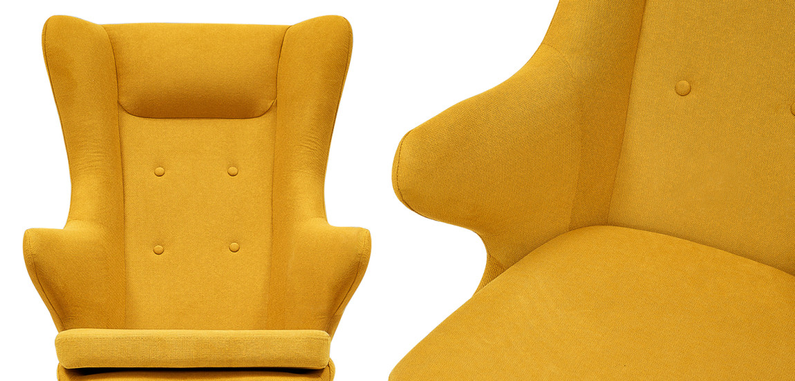 Rocking chair DORIA YELLOW Кресло-Качалка Желтое