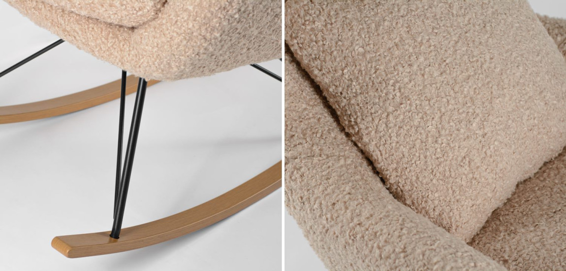 Rocking chair DORIA Кресло-Качалка бежевый