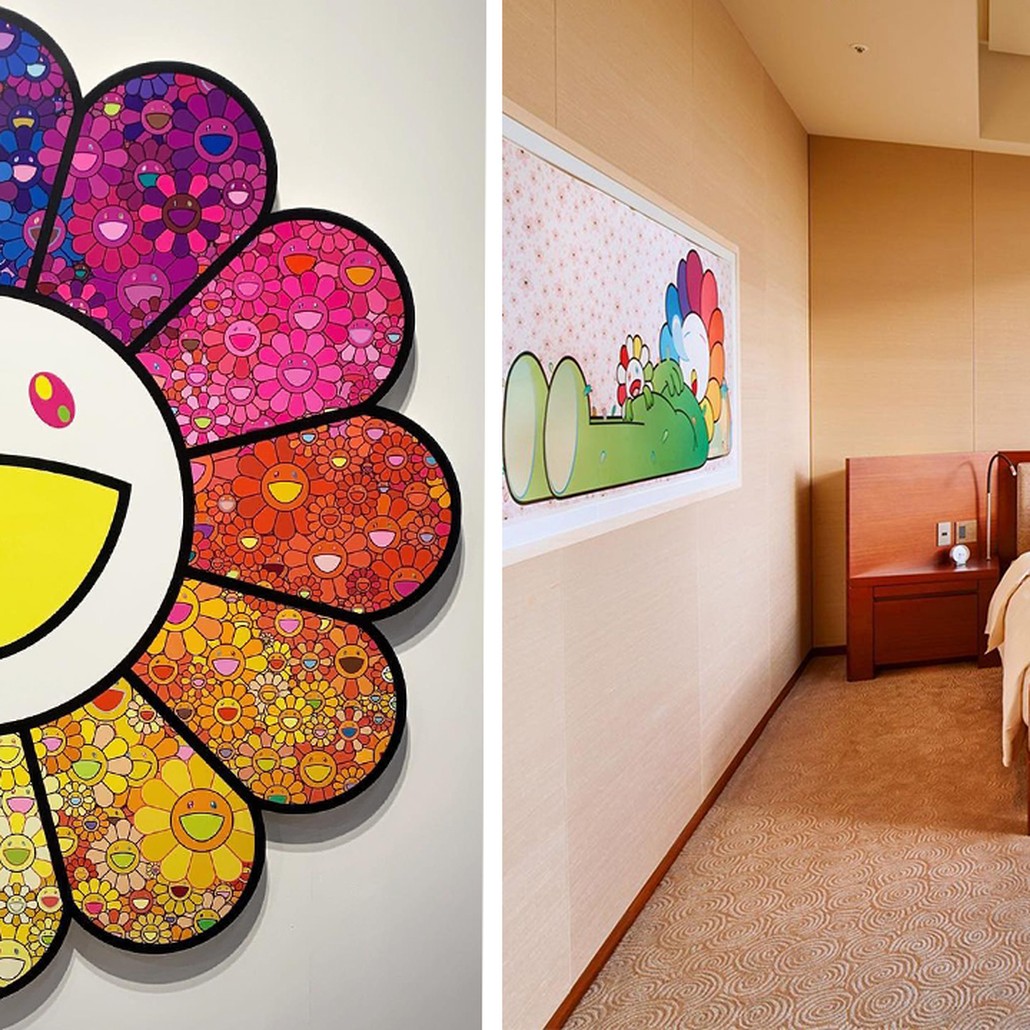 Takashi Murakami Арт-объект на стену Смеющийся Цветок большой