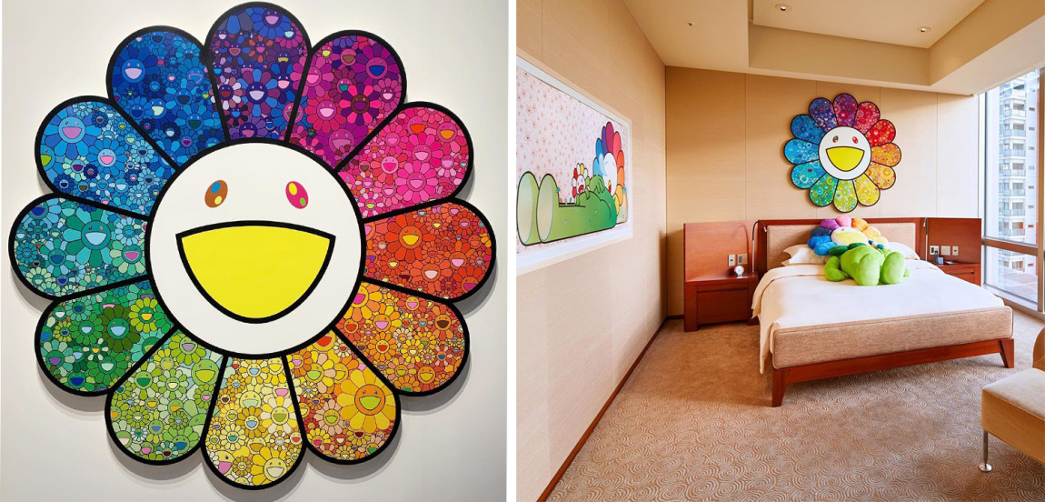 Takashi Murakami Арт-объект на стену Смеющийся Цветок большой