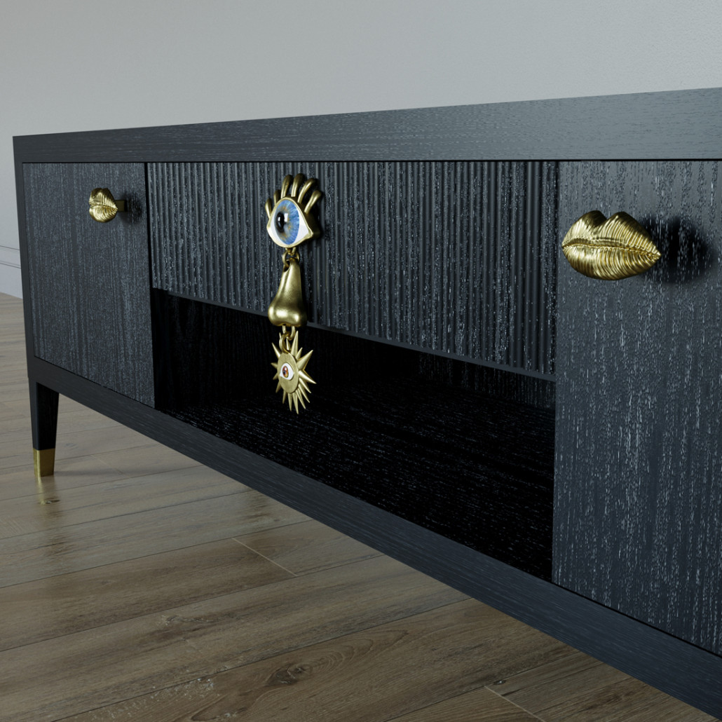 TV-тумба Дизайнерская Elsa Dreams Black