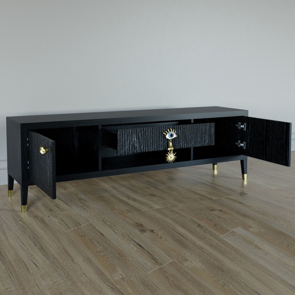 TV-тумба Дизайнерская Elsa Dreams Black