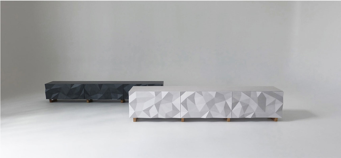TV-тумба с большими угловыми фигурами Geometric Greece