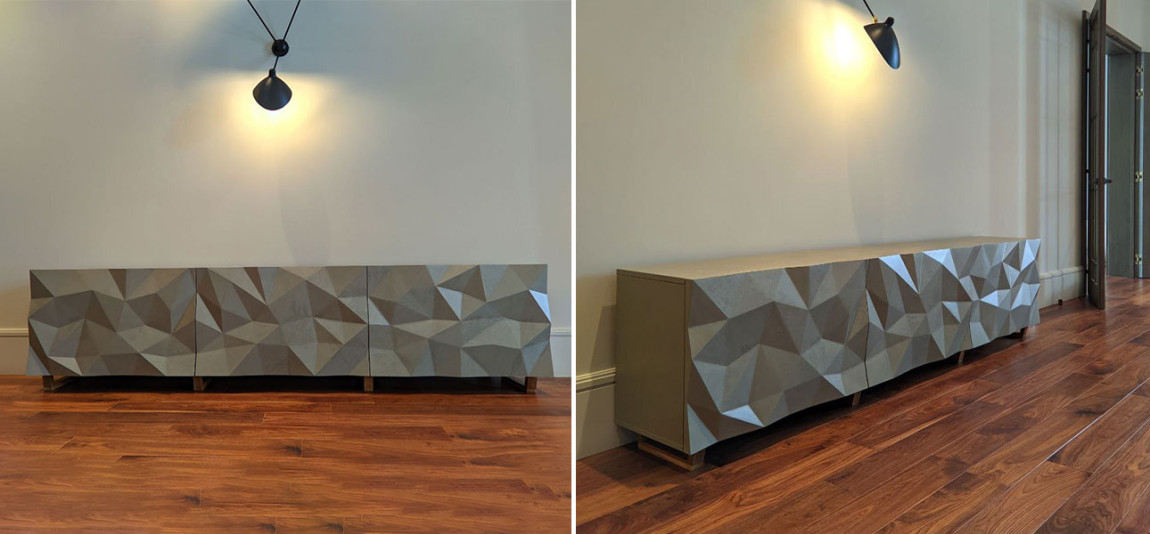 TV-тумба с большими угловыми фигурами Geometric Greece