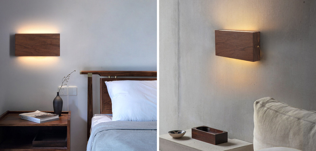 Wall Lamp Retro Square Fixtures Led Up and Down  Бра Темное дерево