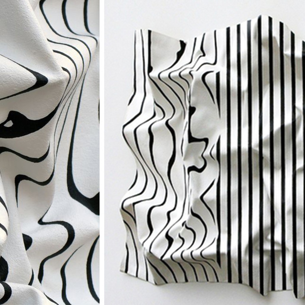 Абстрактный геометрический арт-объект на стену Black and White in Art