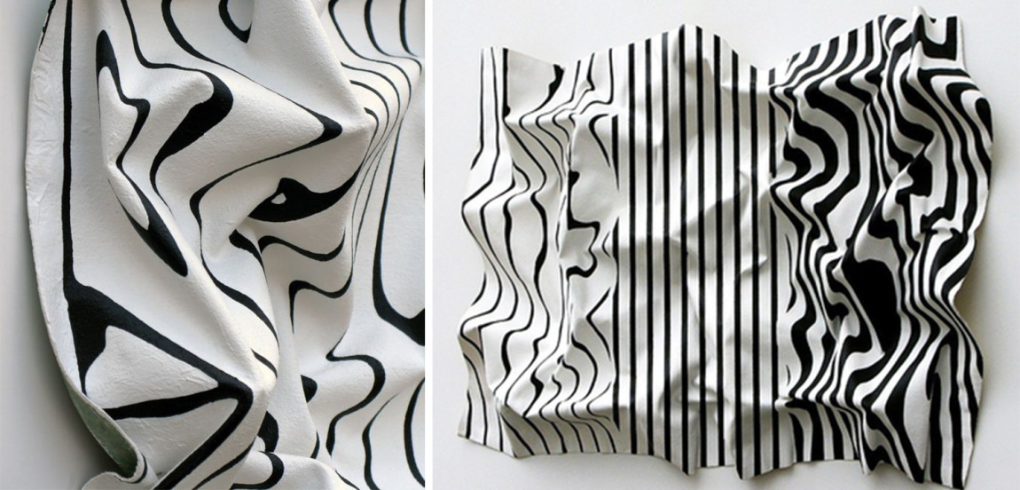 Абстрактный геометрический арт-объект на стену Black and White in Art