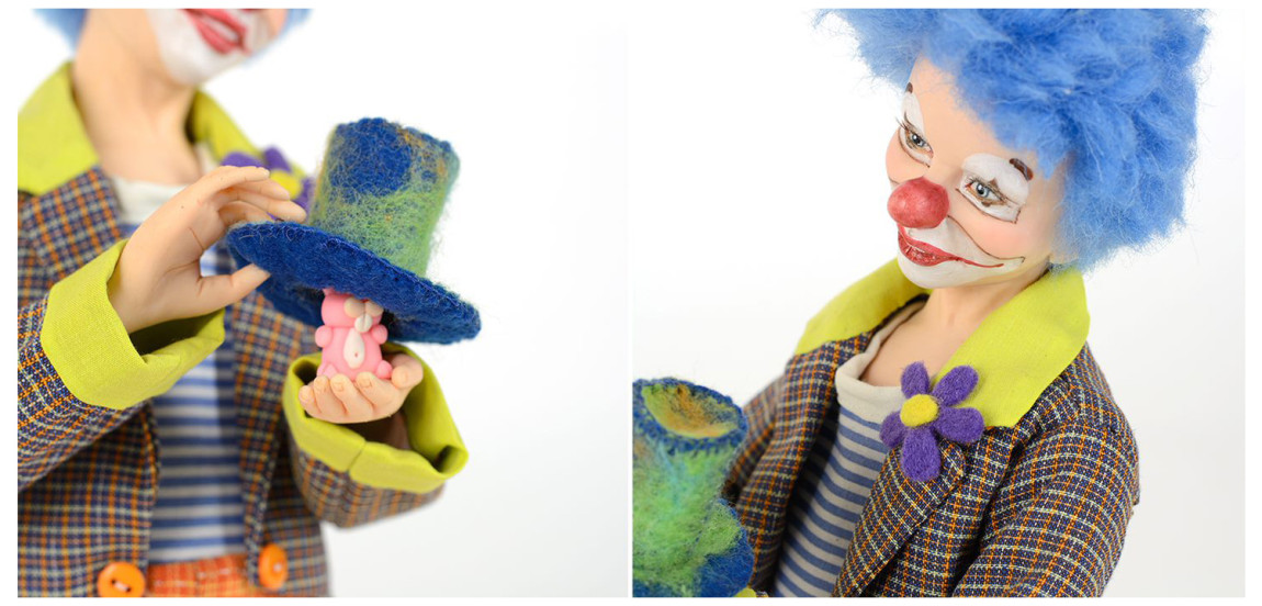 Авторская кукла Клоун