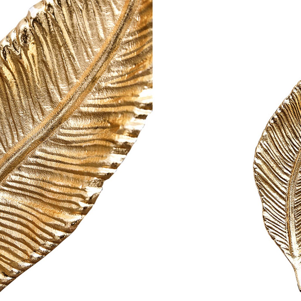 Аксессуар Gold Oblong Leaf