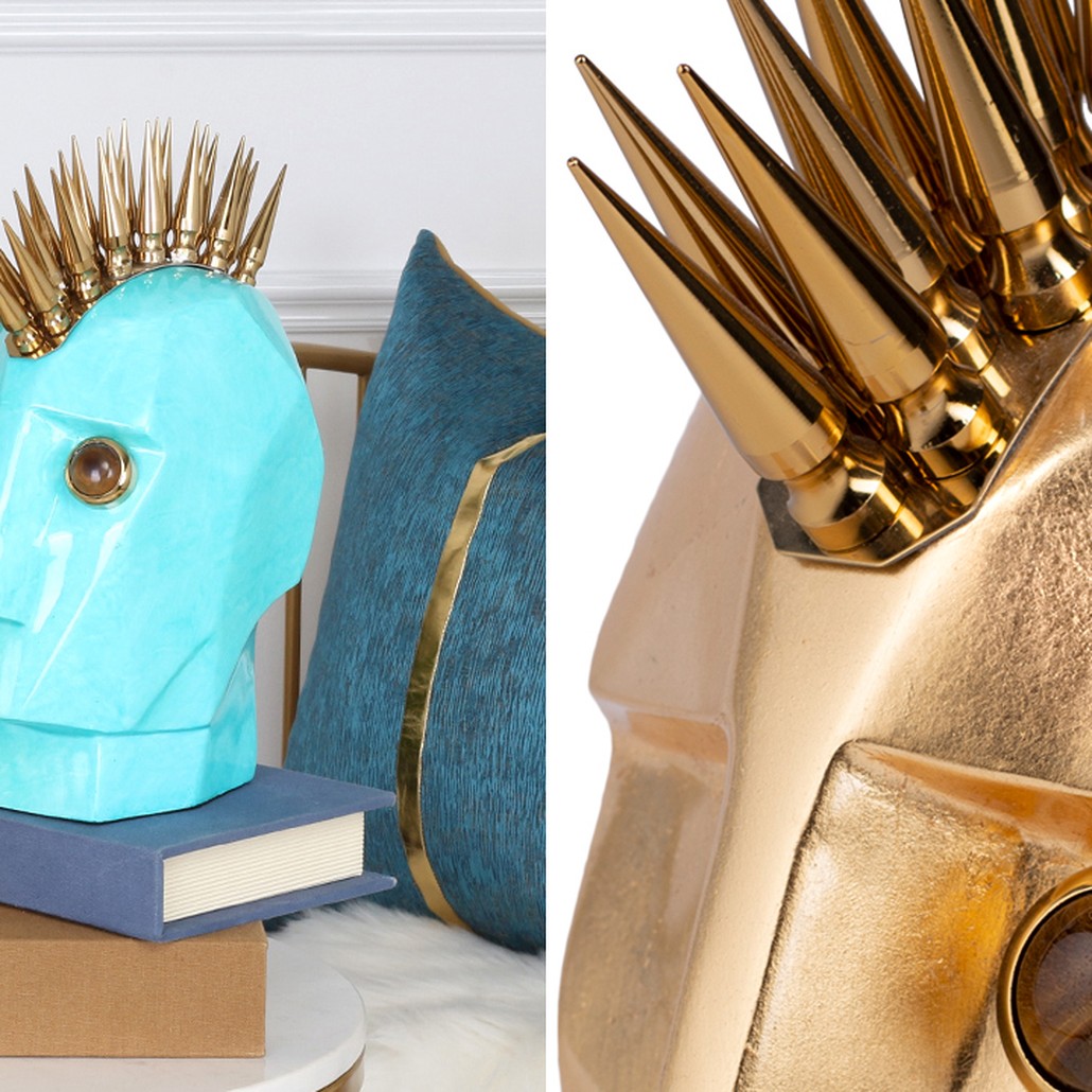 Аксессуар Kelly Wearstler Head Trip Sculpture Gold