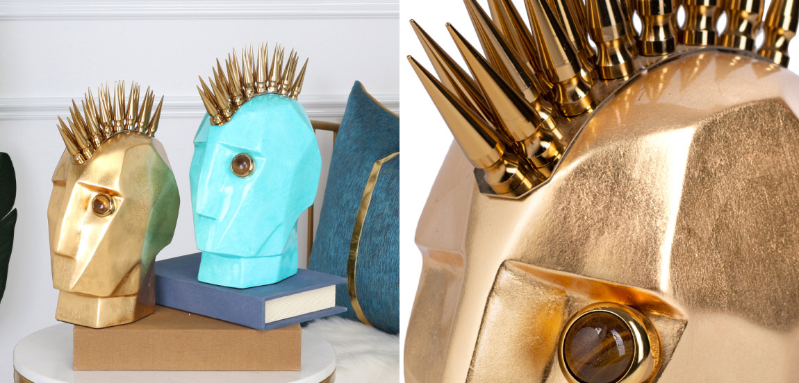 Аксессуар Kelly Wearstler Head Trip Sculpture Gold