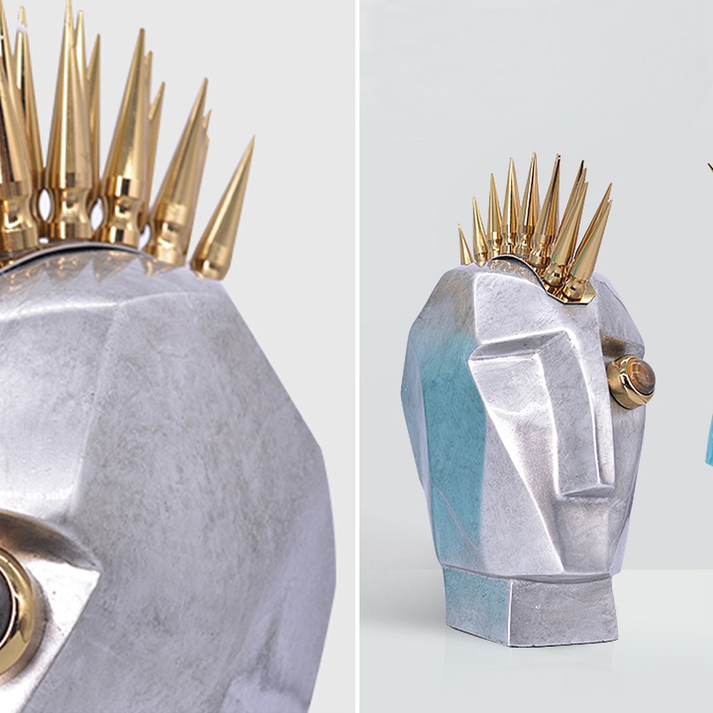 Аксессуар Kelly Wearstler Head Trip Sculpture Silver