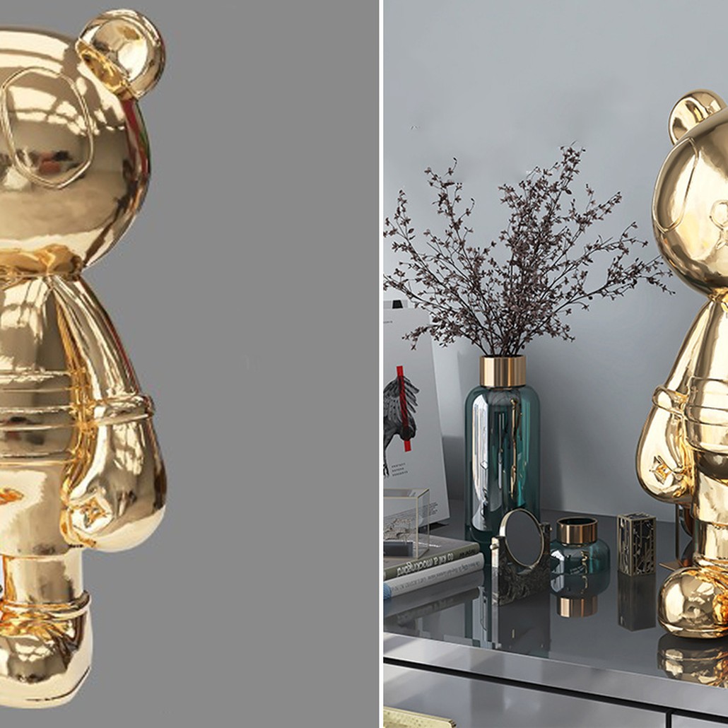 Аксессуар для интерьера Золотая Панда Kanye Bear Takashi Murakami