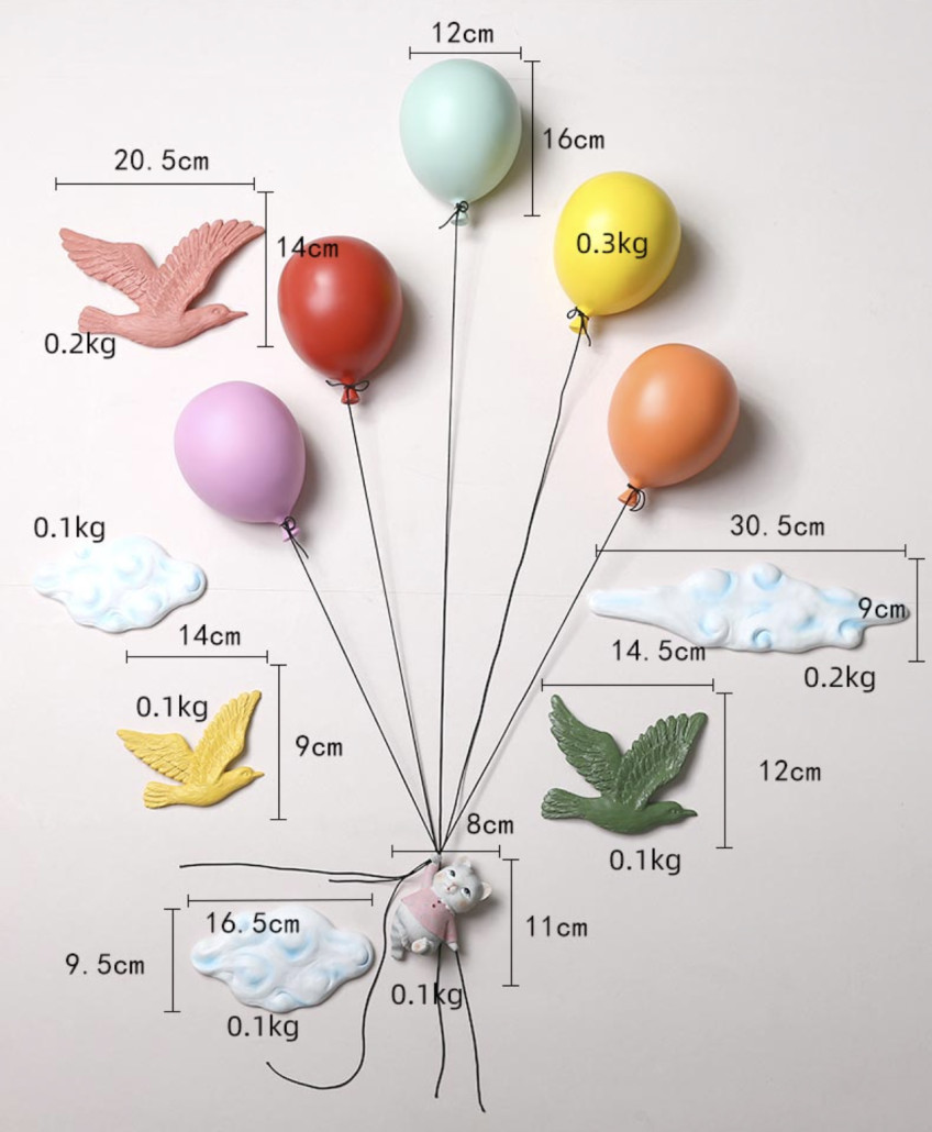 Аксессуар на стену Kitten on Balloon