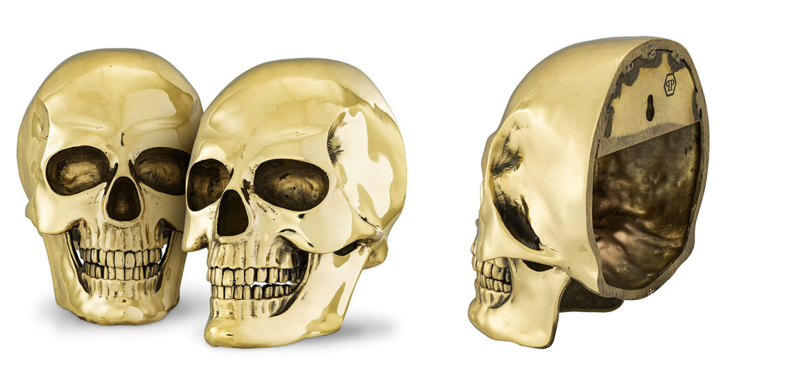 Аксессуар на стену Philipp Plein Gold Skull Wall element