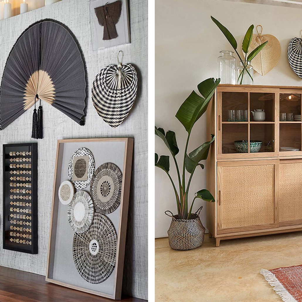 Аксессуар на стену Wicker Bamboo Fan