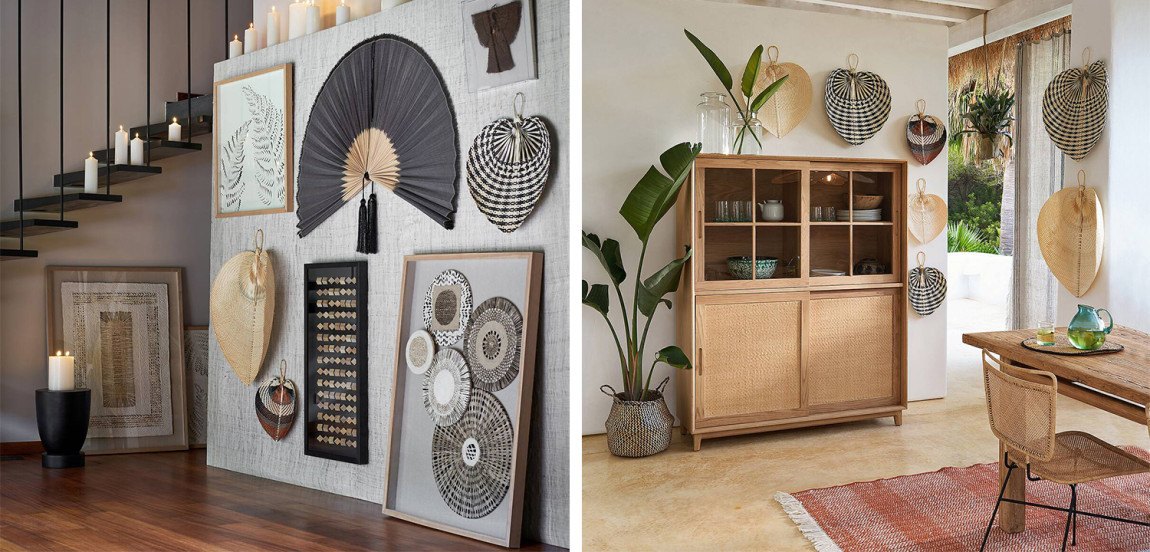 Аксессуар на стену Wicker Bamboo Fan