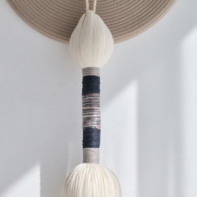 Аксессуар на стену диск из нитей Wall Decor White Thread Disc