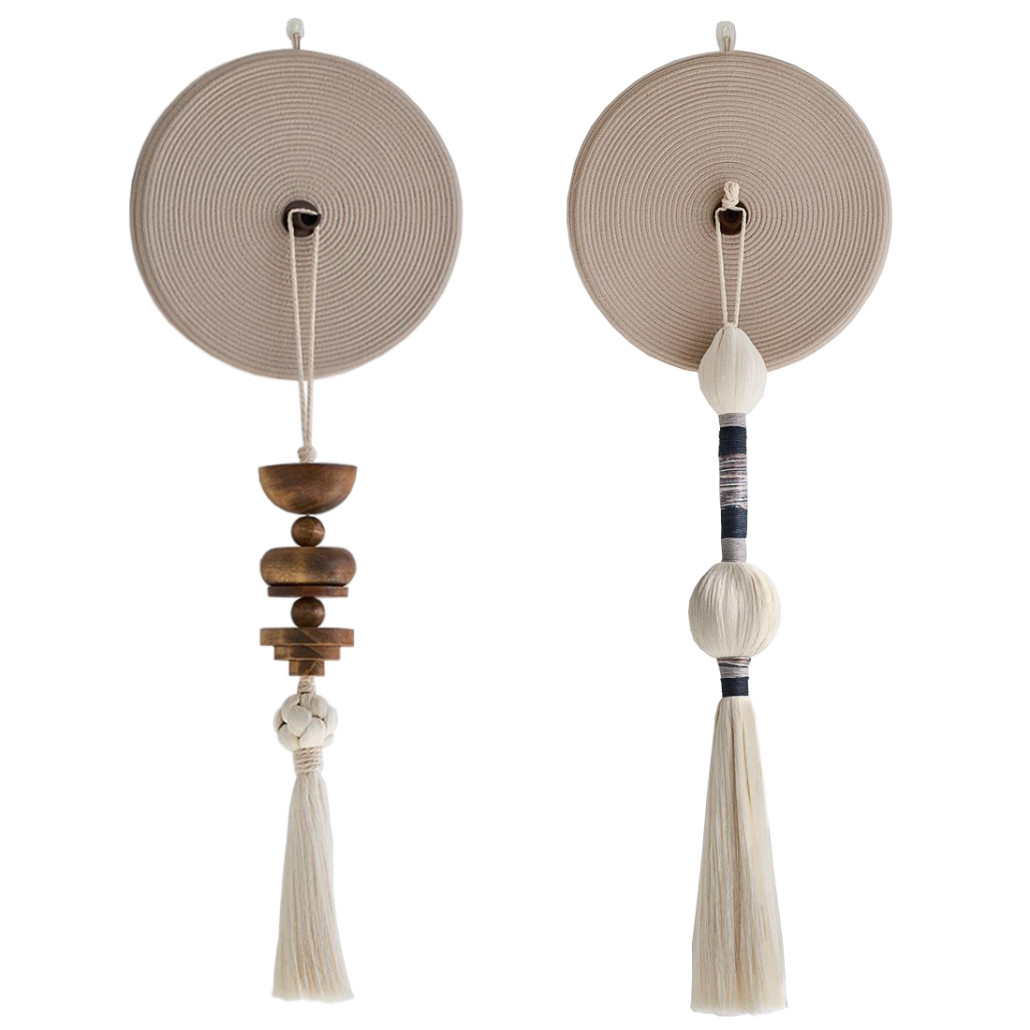 Аксессуар на стену диск из нитей Wall Decor White Thread Disc