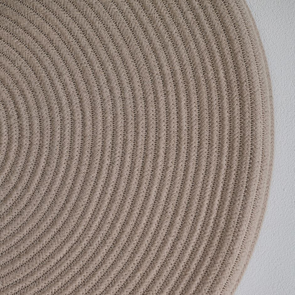 Аксессуар на стену диск с деревянными бусинами Wall Decor Thread Disc