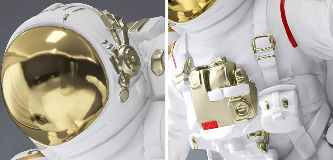 Аксессуар на стену для интерьера Космонавт