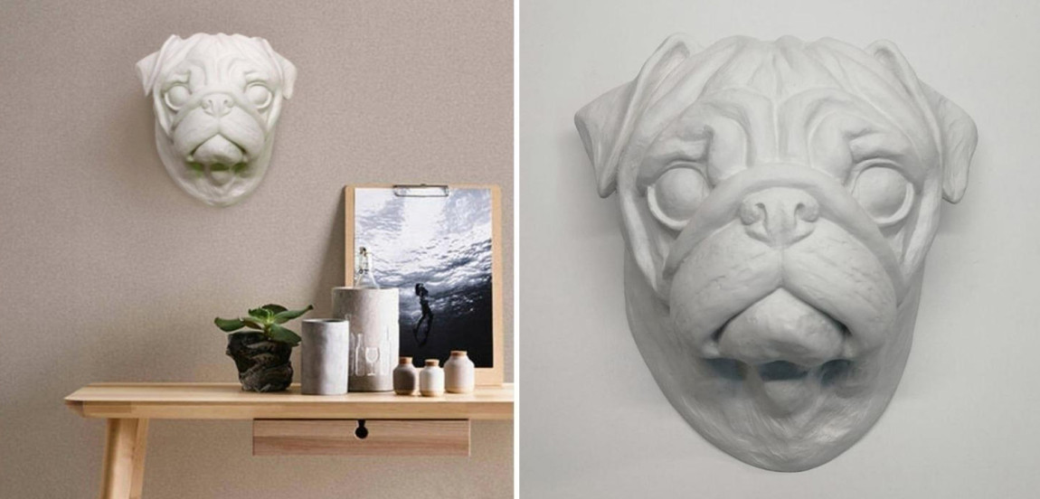 Аксессуар на стену Мопс