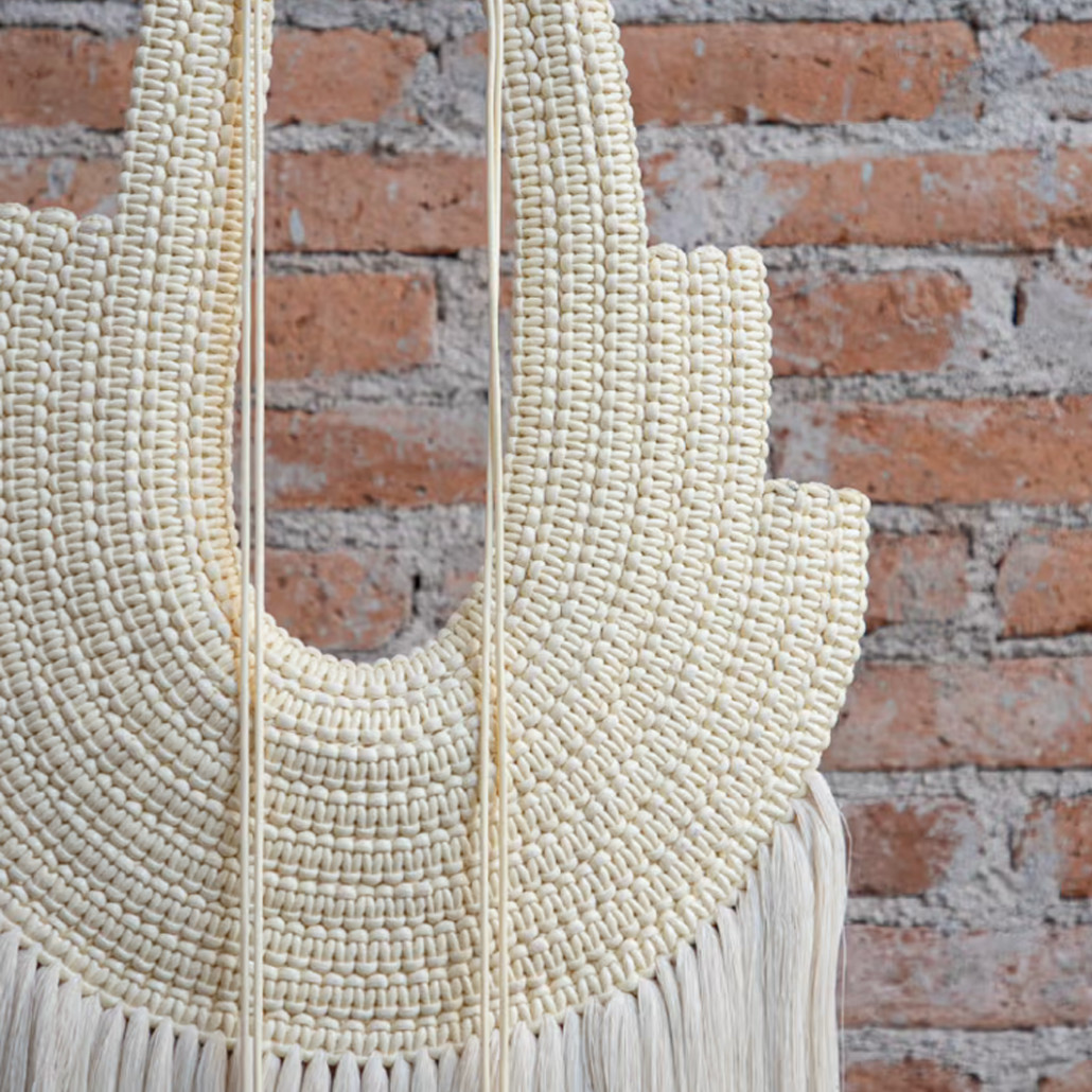 Аксессуар настенный в Эко стиле Белый wall decor White dress