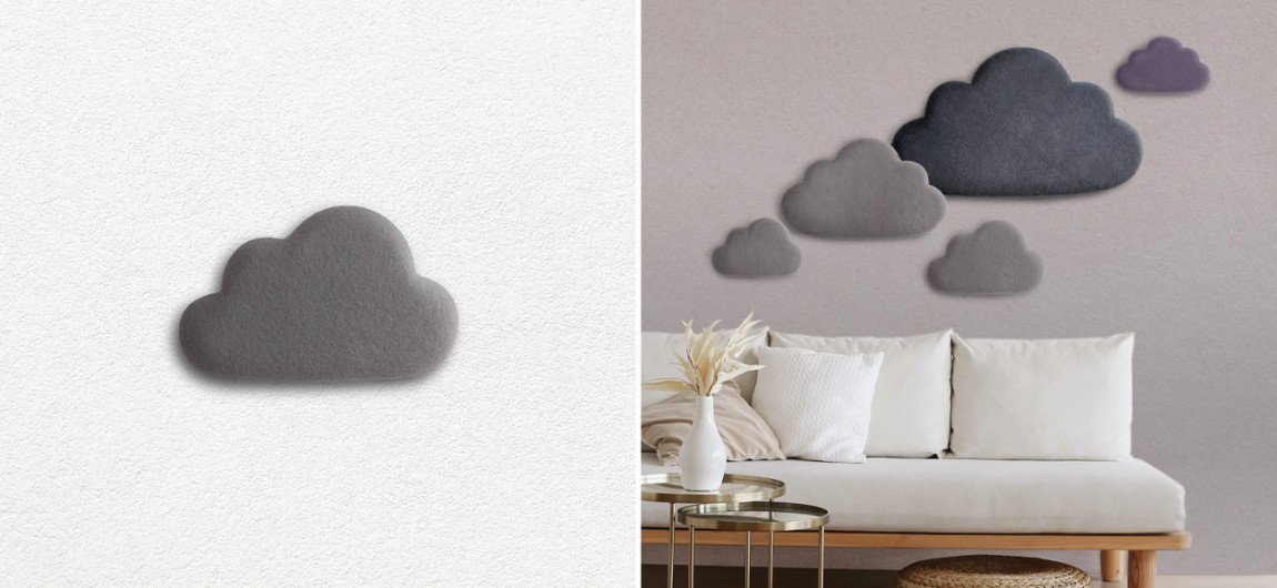 Акустические панели на стену KATSU Набор "Облака"