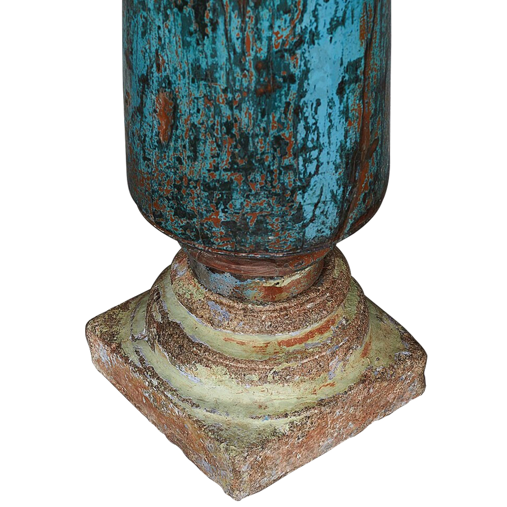 Антикварная колонна из массива тика Unique Indian Antique Column