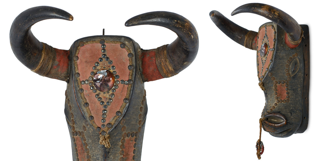 Антикварная маска быка Танзания