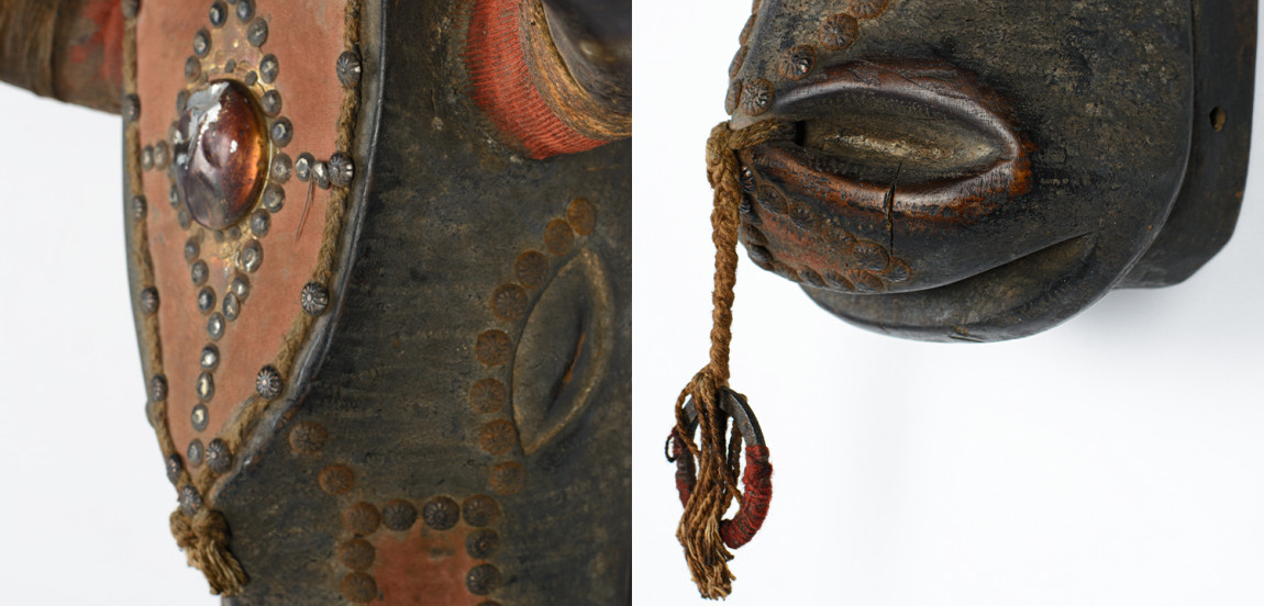 Антикварная маска быка Танзания