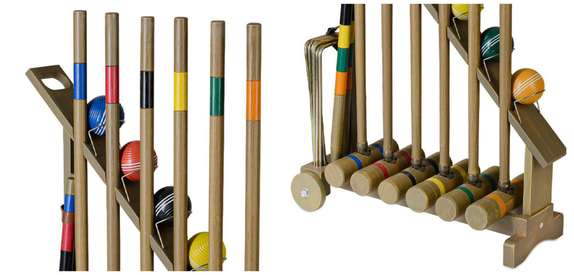 Антикварный Ретро-набор для игры в Крокет США