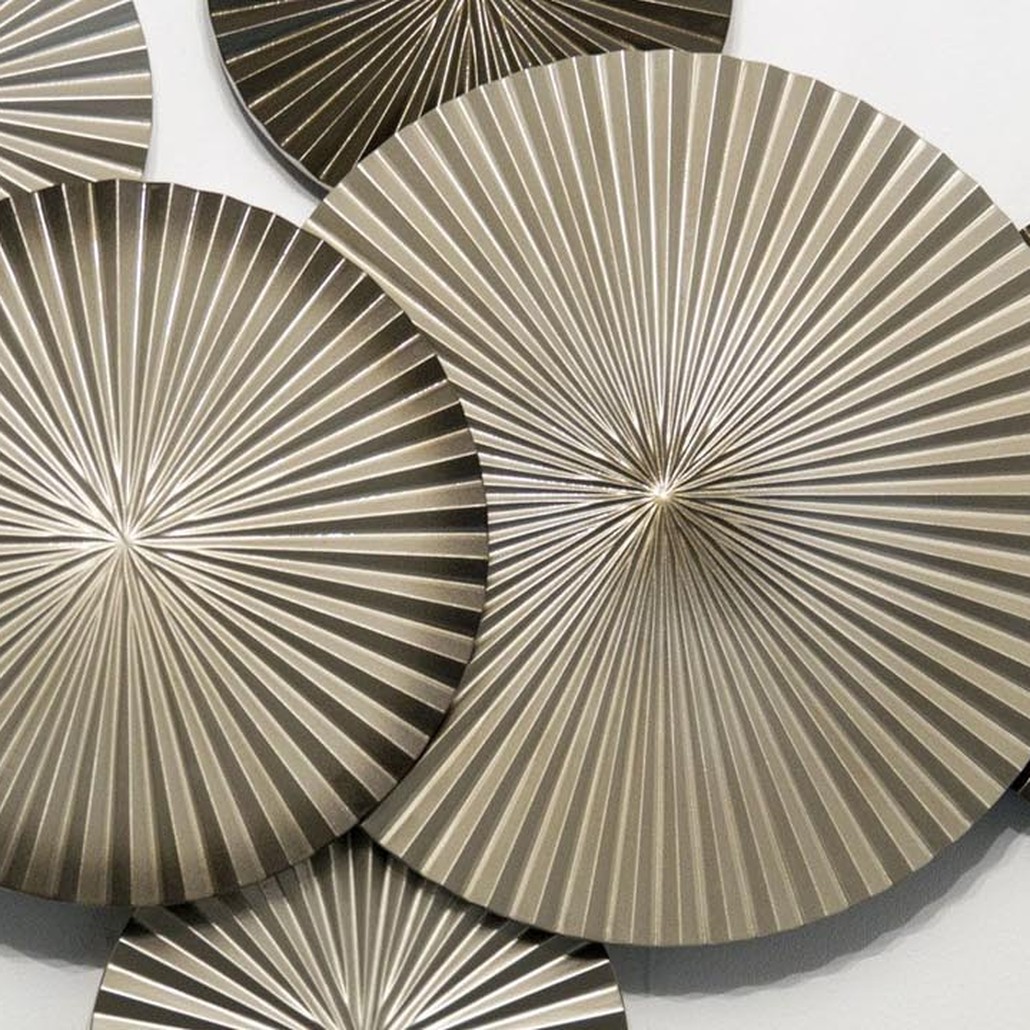 Арт-объект Apollo Champagne and Brown Wall Plaque Disc 9