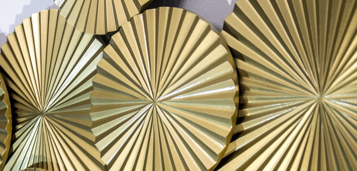 Арт-объект Apollo Gold Wall Plaque Disc 11