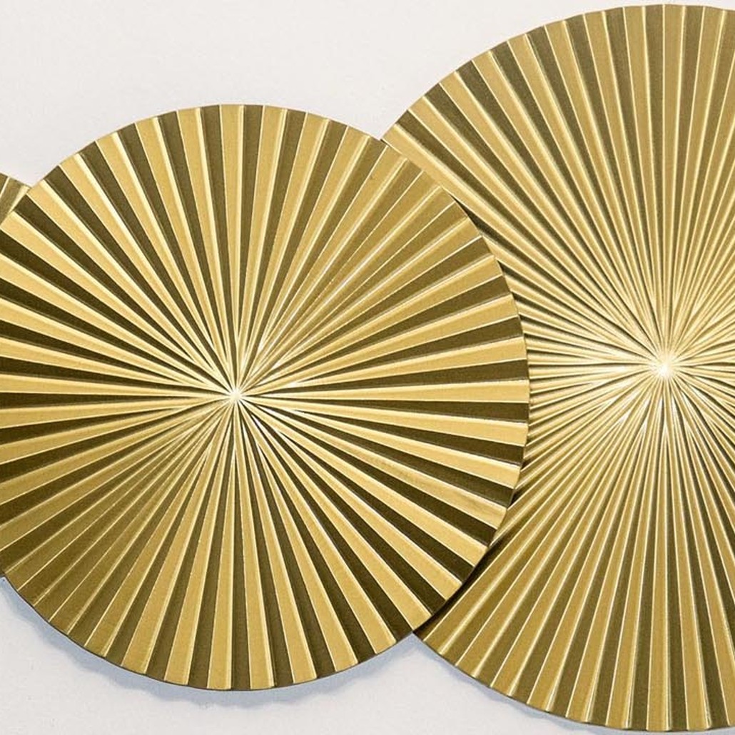 Арт-объект Apollo Gold Wall Plaque Disc 3