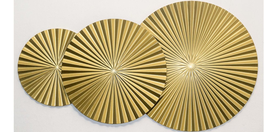 Арт-объект Apollo Gold Wall Plaque Disc 3